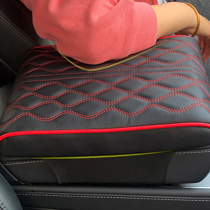 Four-season Universal Suitable For Car Center Armrest Box Pad Breathable Comfortable Armrest Protective Cover  Armrest Cover