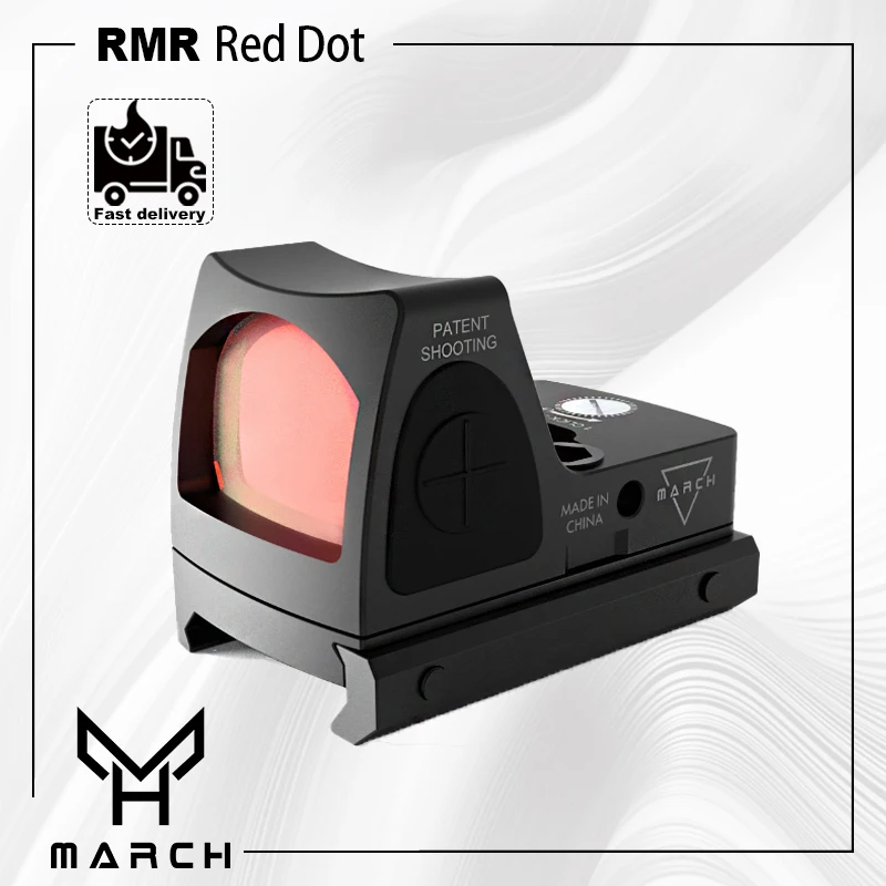 MARCH Tactical Metal RMR Red Dot Sight Adjustable Collimator Pistol Reflex Glock For Hunting AR15 M4 Optics Scope Shortgun sight