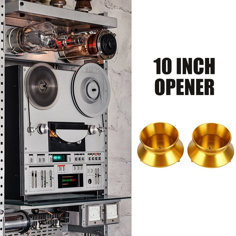 1 Pair 10 Inch Opener For Studer Revox Open Disc Aluminium Alloy NAB Hub Adapter Universal Loading Open-Disc Loading