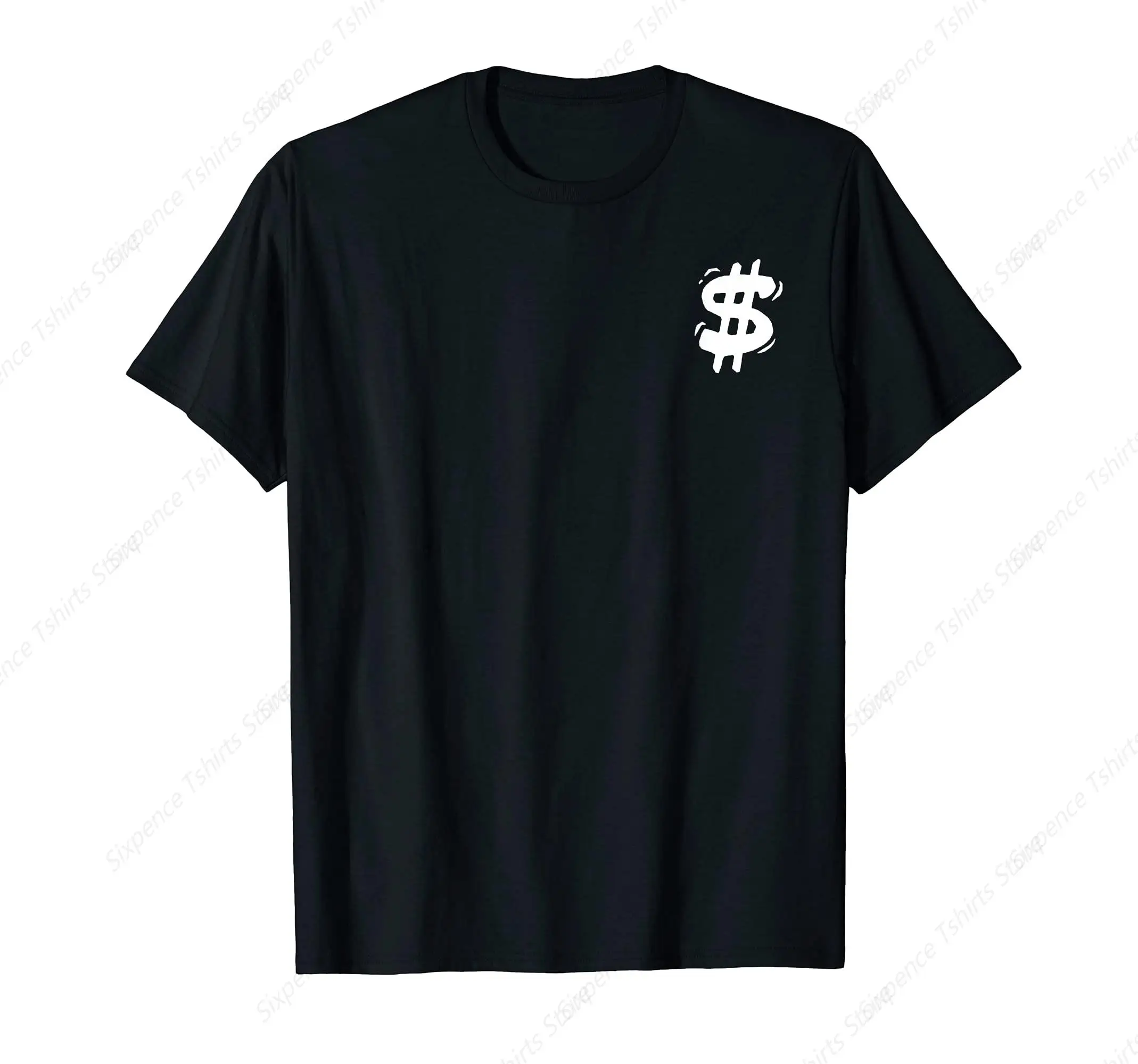 Cartoon Money Dollar Sign Tshirt - Small Print