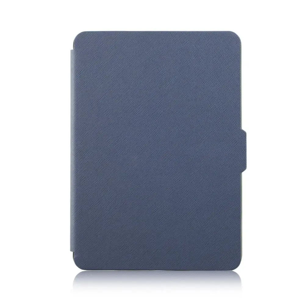 Auto Sleep/Wake 6 inch E-Reader Case Anti-fall Wear-resistant Folio Cover Microfiber Lining Leather for 2014 Kindle 7th (WP63GW)