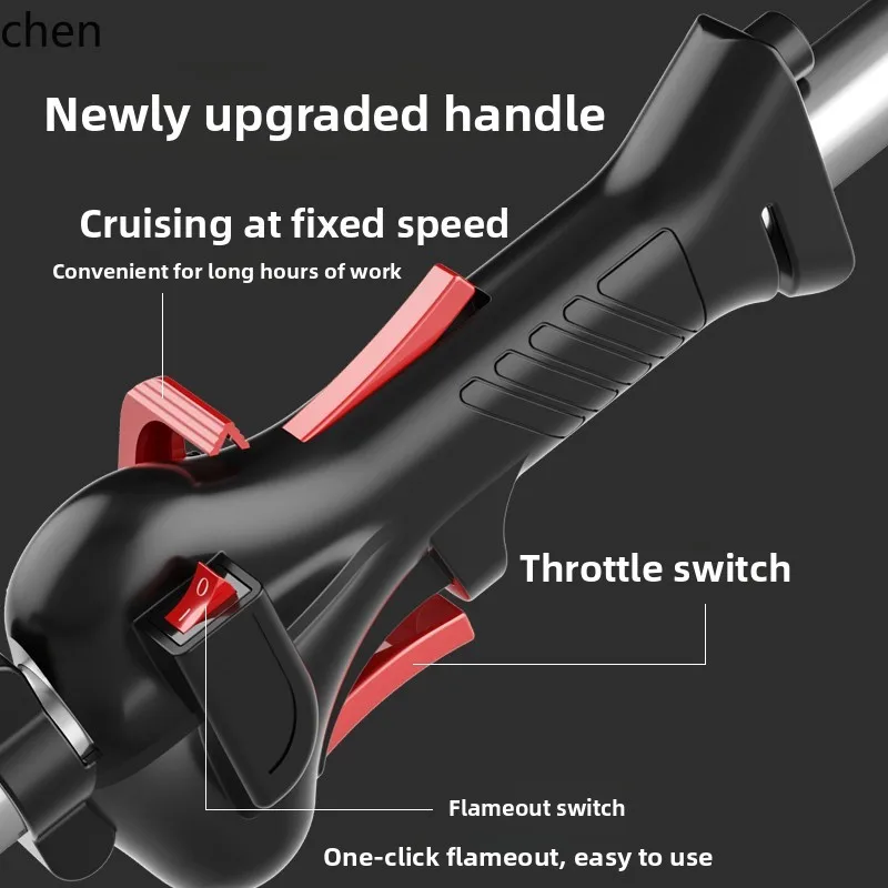 HTT lawn mower four-stroke multi-function backpack small gasoline high-power agricultural wasteland mower