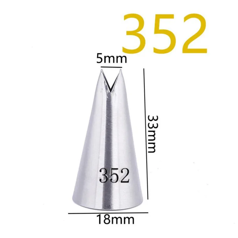 5Pcs/set Leaves Nozzles Stainless Steel Icing Piping Nozzles Tips Pastry Tips For Cake Decorating Pastry Fondant Tools