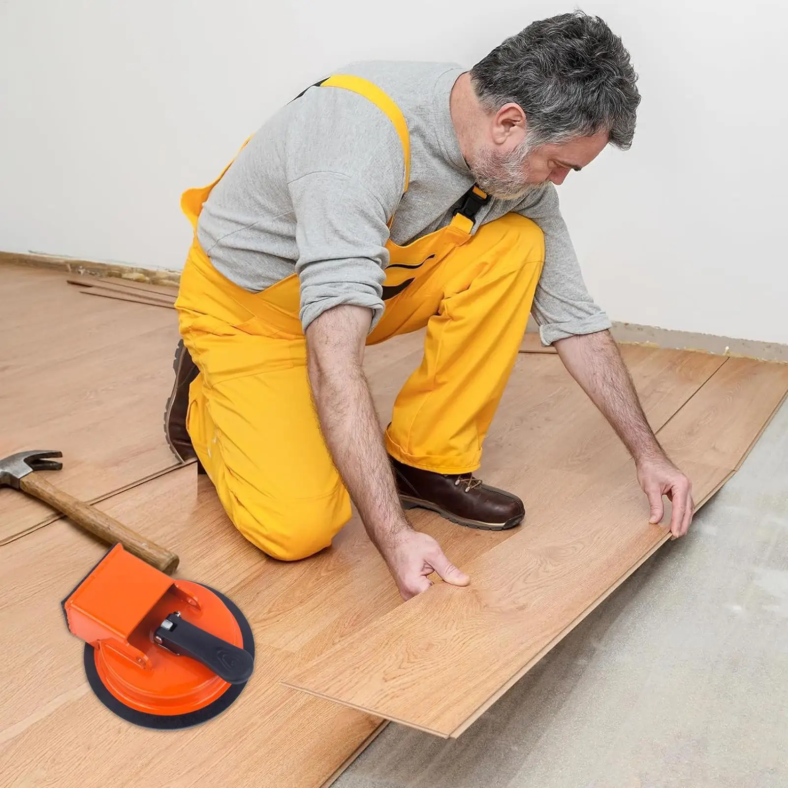 

Инструмент для фиксации зазоров в полу Скребок для щелей для тяжелых условий эксплуатации с резиновым молотком для фиксации зазоров в полу для строительства вмятин из твердой древесины, царапин и трещин