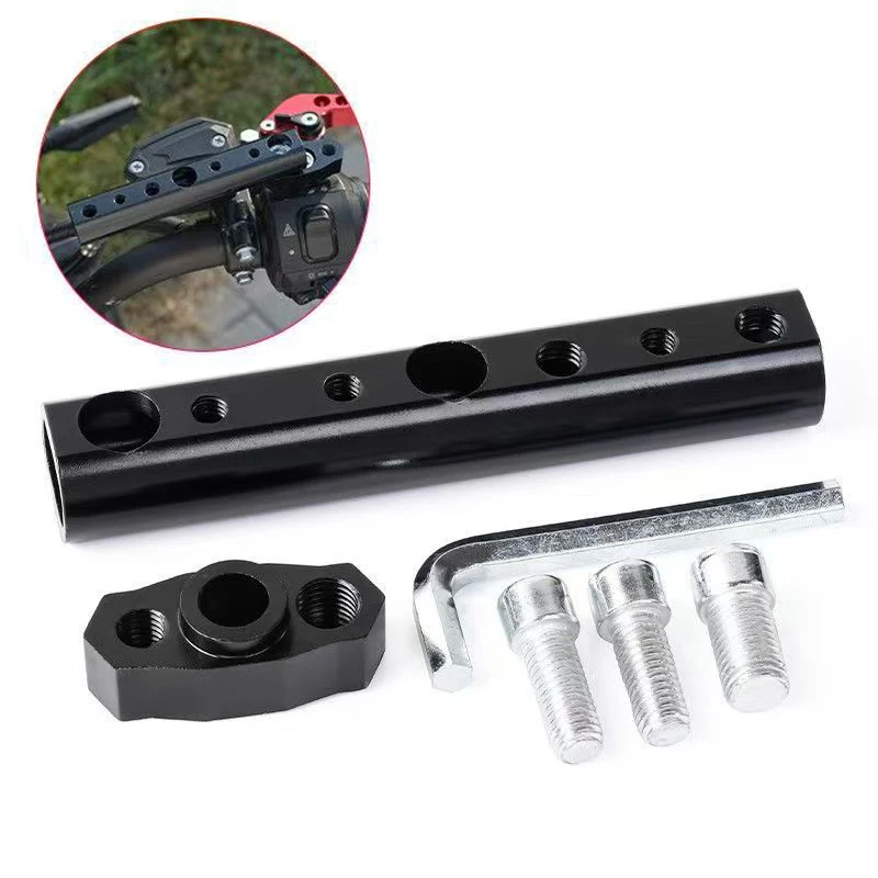 

Multifunctional Aluminum Rearview Mirror Mount Extender Bracket for Motorcycle Scooter ATV Support Spotlight Cell Phone Holder