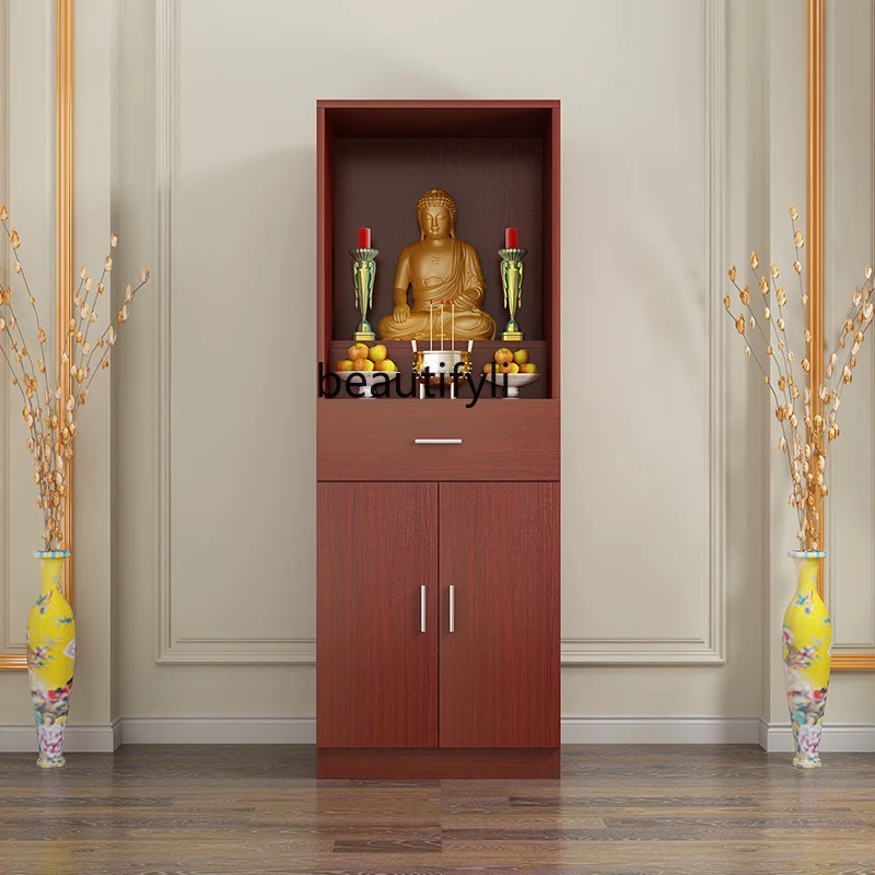 Household Buddhist cabinet vertical cabinet offering table, idol cabinet shrine economical offering table shrine