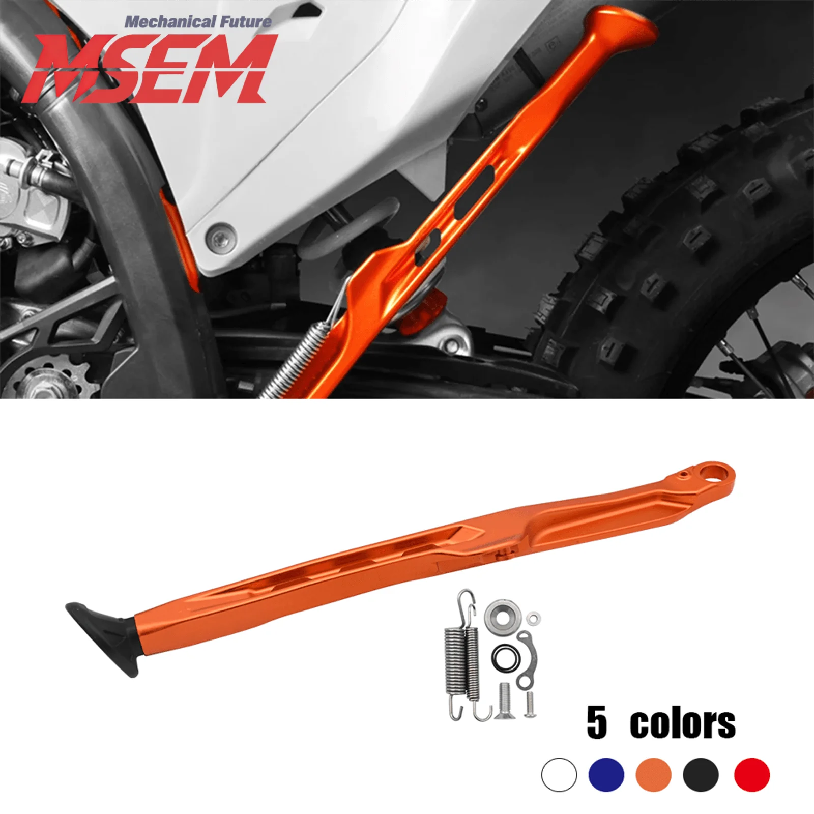 Para KTM XC XCF SX SXF EXC EXCF Six Days 125-530 2008-2024, Para Husqvarna TE FE TC 125-501, Apoio Lateral Ajustável