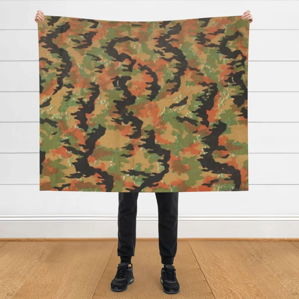 

Waffen SS Leibermuster camo pattern 1945 Throw Blanket Soft Big Quilt Plaid Blankets