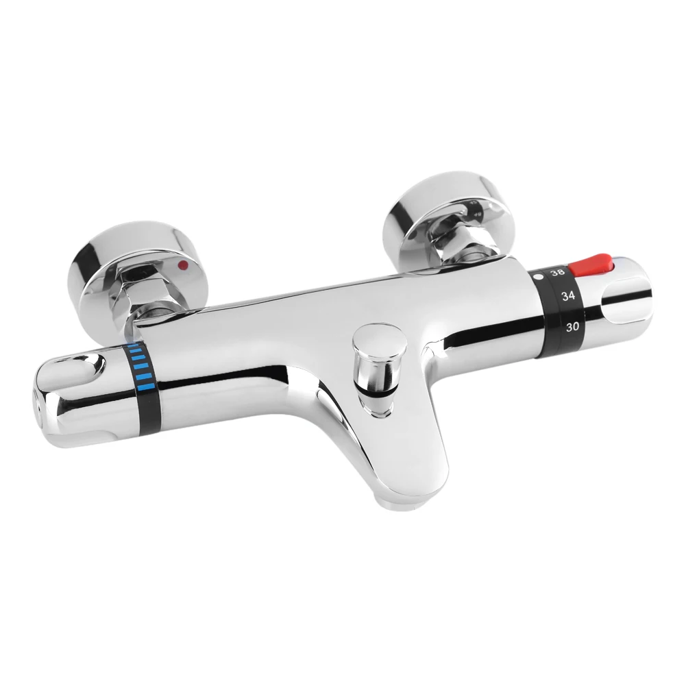 

Регулирующий клапан смесителя для душа, термостатический смеситель для душа, смеситель для ванной комнаты, хромированный настенный термостатический смесительный клапан