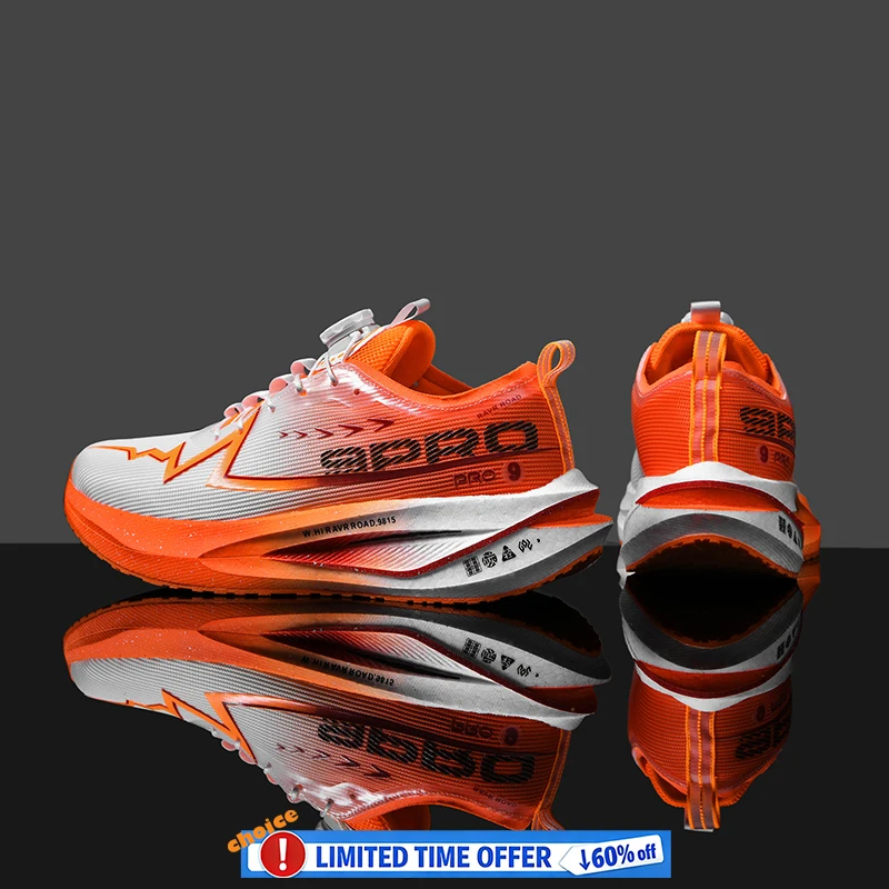 

Running Shoes Cushion Jogging Shoes Carbon Board Marathon Men Sports Athletic Breathable Walking Women's Nonskid Casual Sneakers