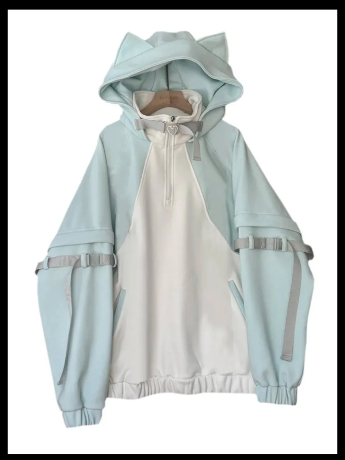 Kawaii Ears Long Sve Hoodie Japanese Subculture Mass-produced Cosplay Cute Little Cybercoat Women's Faion