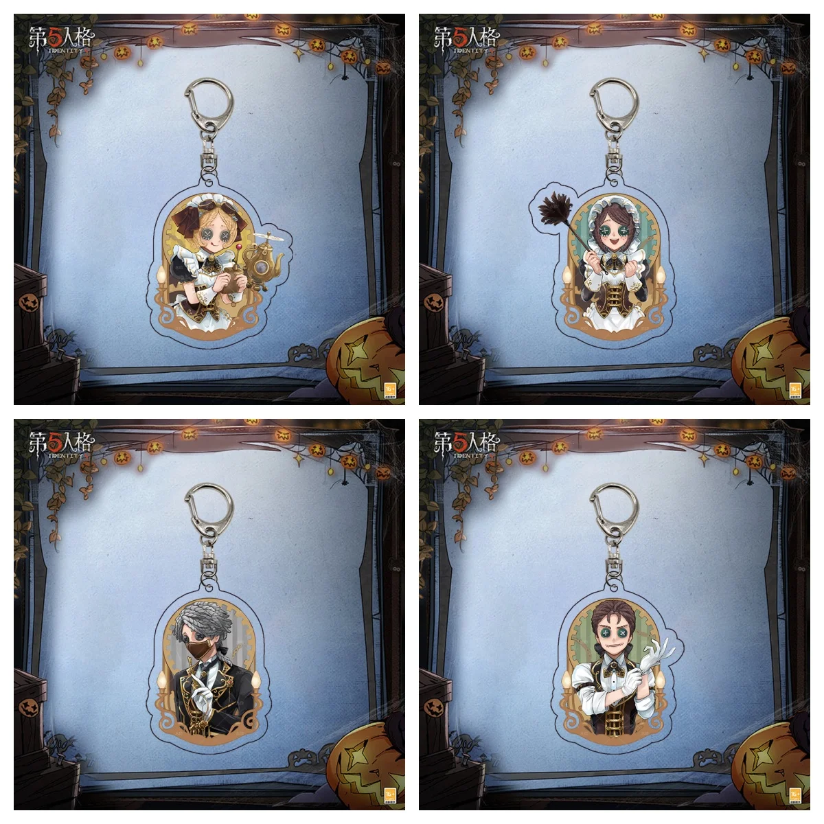 Cute Game IdentityV Acrylic Figures Key Chain Fifth Personality Mechanic Gardener Character Keychain Gift 6cm