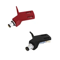 Cartucho para tocadiscos, cabezal de lápiz óptico, brazo de tono recto, soporte de ángulo de curva oblicuo de aluminio para AT-HS3 LP3 LP, tocadiscos de vinilo