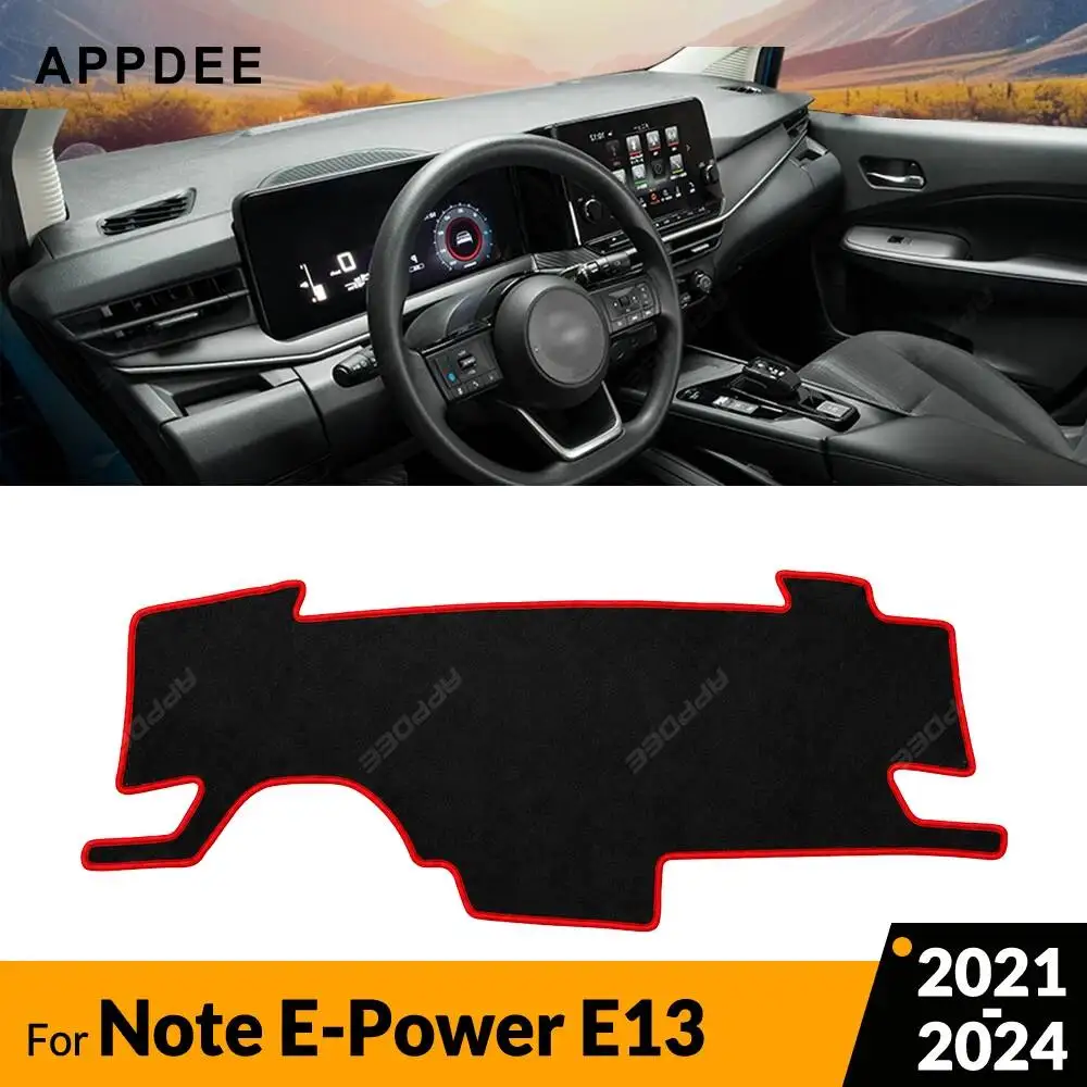 For Nissan Note E-Power E13 2021-2024 Sunshade APPDEE Dashboard Cover Anti-UV Car Dash Mat Non-Slip Carpet Interior Accessories