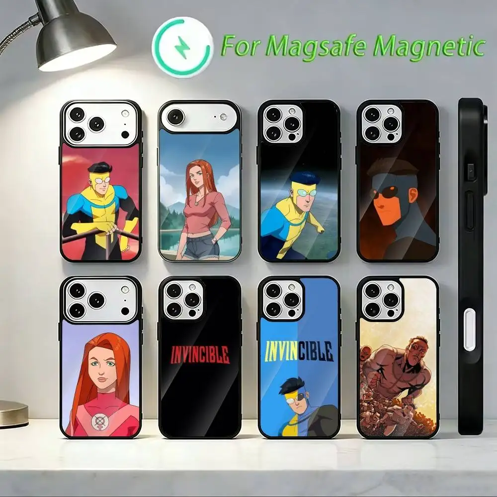 Manga D-Invincible-s Phone Case For IPhone 17,16,15,14,13,Pro,Max,Plus,Magnetic For Magsafe Wireless Charging