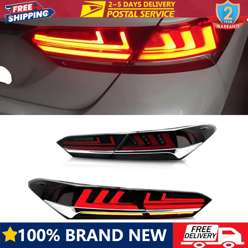 

LED Tail Lights TRD Rear Lamps Assembly For Toyota Camry 2018-2024 8th Gen SE LE Car LED Taillight Sequential Turn Signal Lamps