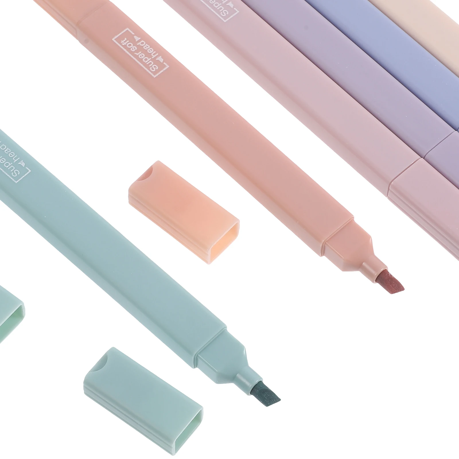 

6 шт. флуоресцентные ручки-маркеры, гладкое письмо, яркие цвета, без утечек, маркерная ручка для записной книжки, учебные маркеры для студентов