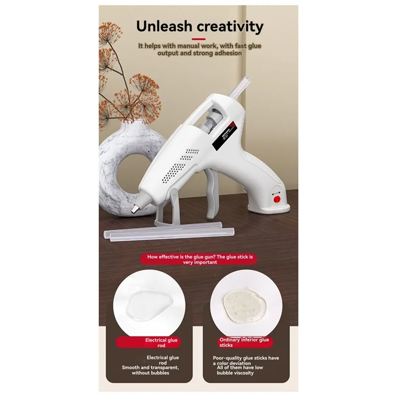A74E-Mini Rechargeable Hot Silicone Machine,7Mm Portable Cordless 3.7V,60 Min Use,Type-C Charging, Kids DIY Tools