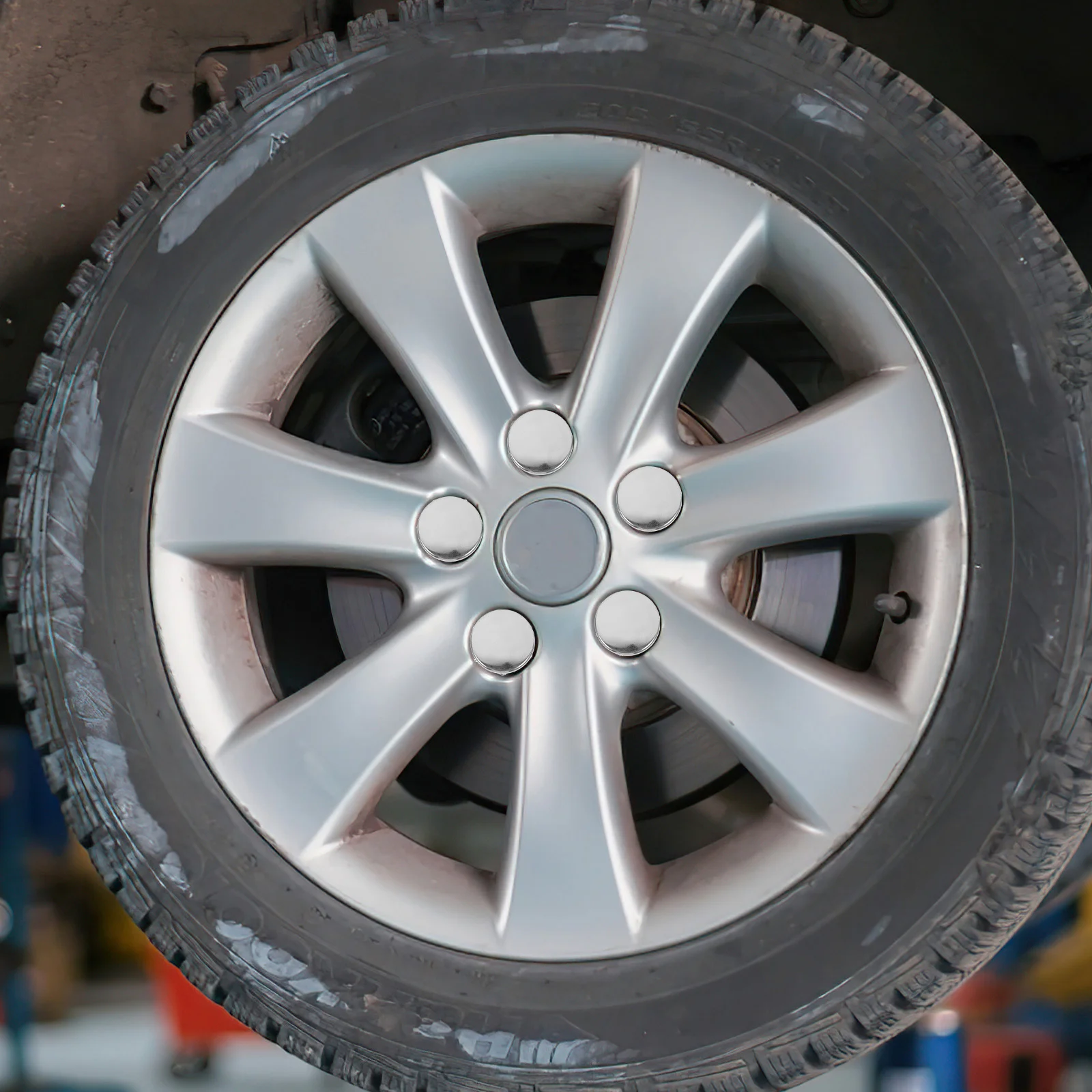 

10Pcs Universal Anti Theft Wheel Locks Durable Metal Cone Seat Design Dust Caps Wide Application Car Tires Security