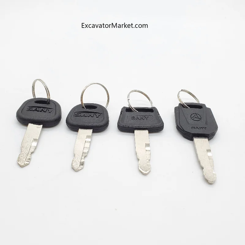 Excavator Parts For SY 75/135/215/225 235 335-8 9 ignition switch side door electric door lock key excavator accessories