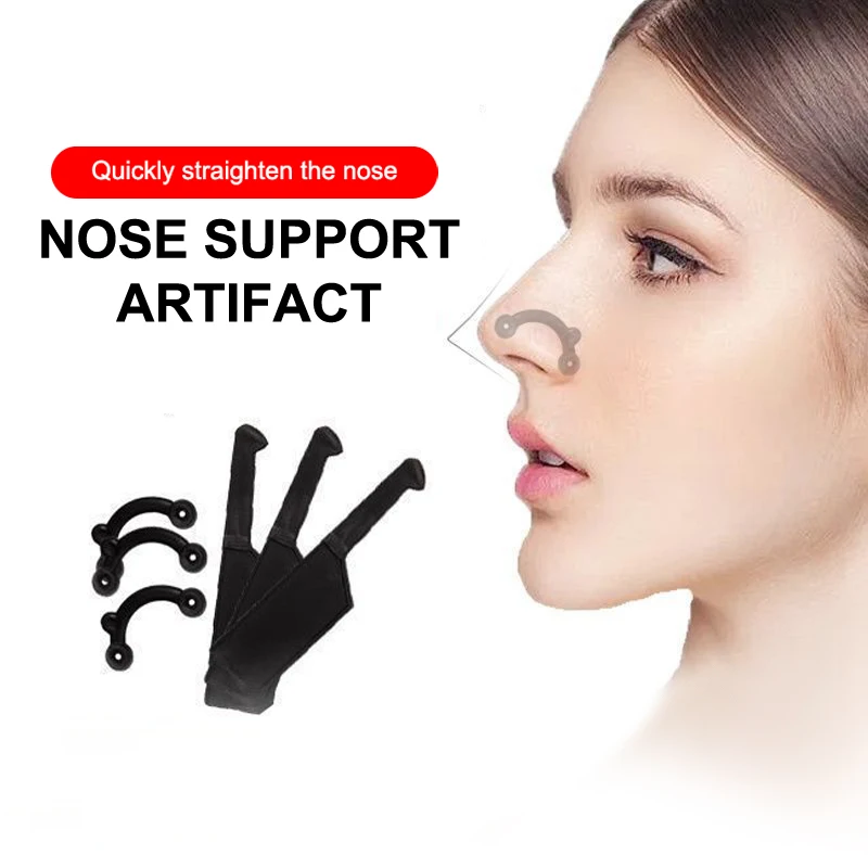 3d beleza nariz clipe corrector ferramenta de massagem nariz para cima levantamento moldar clipe clipper shaper ponte endireitamento sem dor 3 tamanho