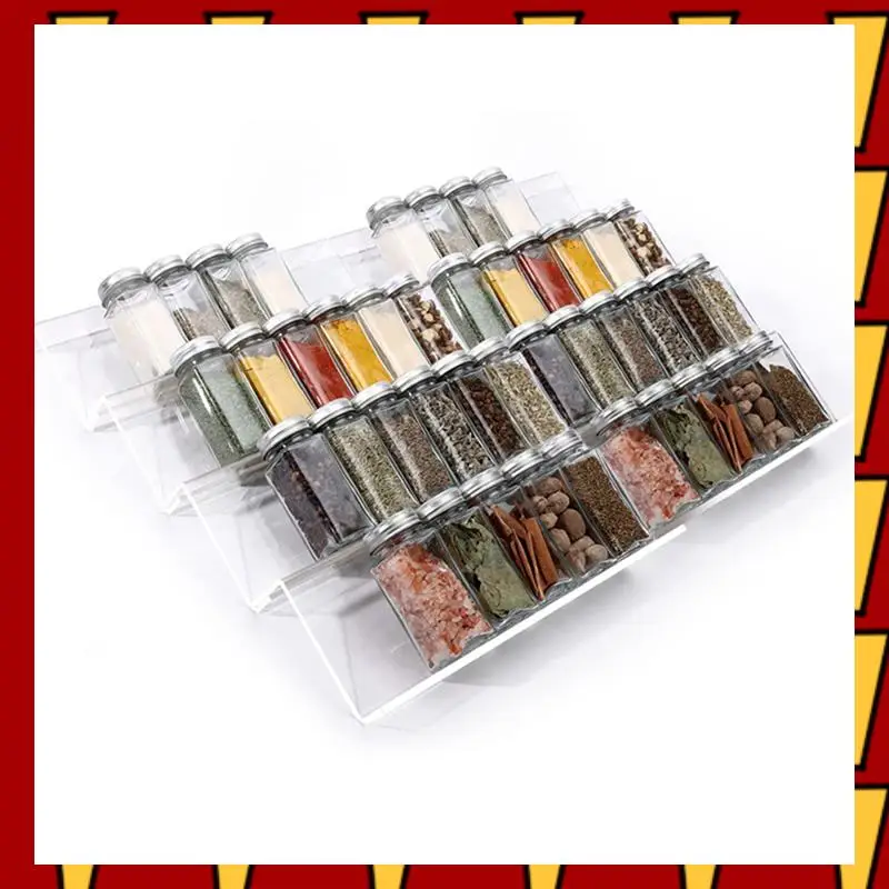 

ABNP 16X Clear Acrylic Spice Drawer Organizer,Seasoning Jars Drawers Insert,Kitchen Spice Rack Tray(Jar Not Included)