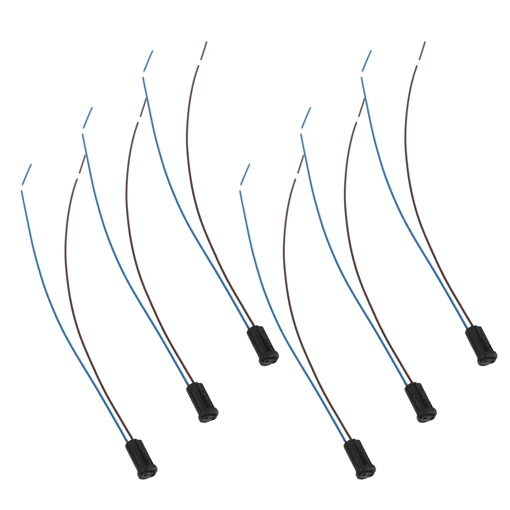 

6 pcs G4 Lamp Base Plastic Low Voltage Led Socket Miniature Light Bulb Holder Replacement Lamp Connector For Home Office