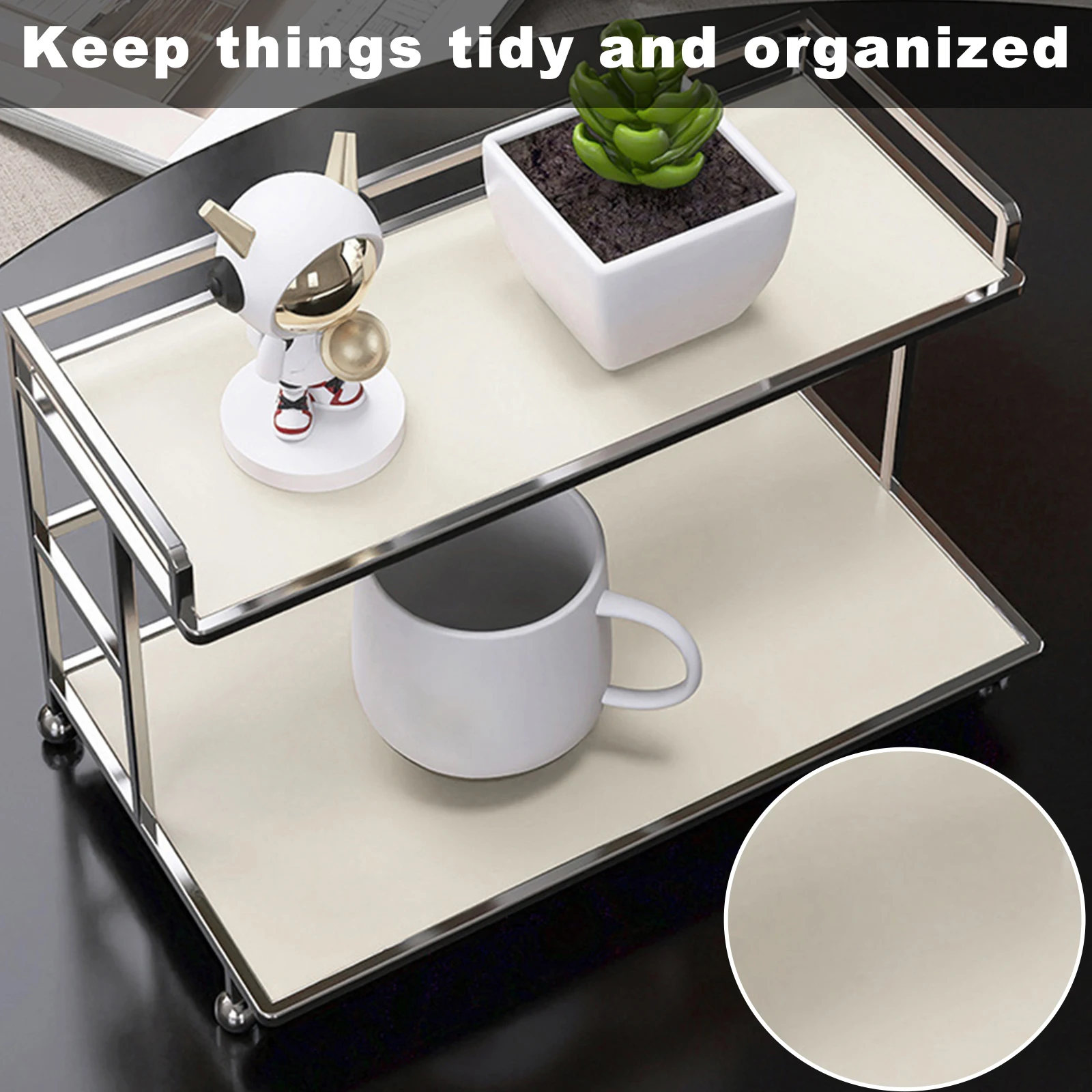 

Metal Desktop Layered Storage Rack Double-Layer Desk Storage Rack Water Cup Bathroom Cosmetics Storage Rack for Room Kitchen