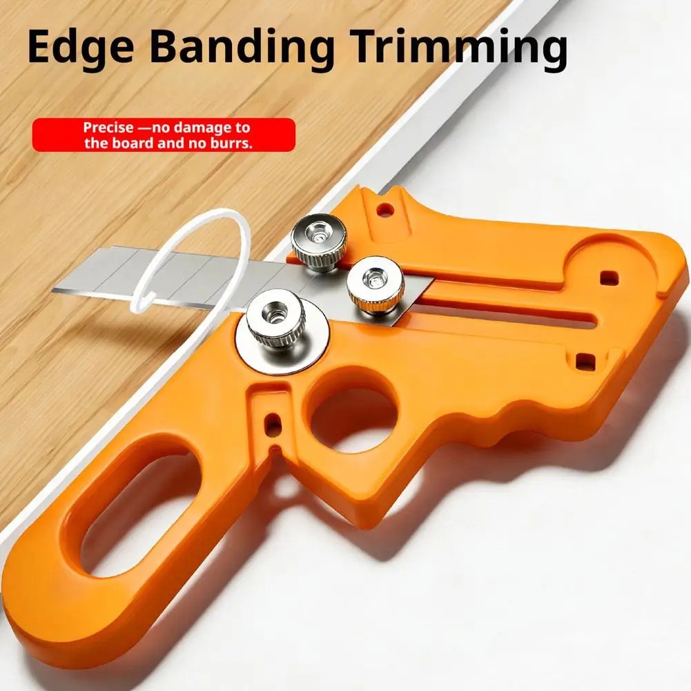 Manual Edge Banding Trimmer Woodworking Board Deburring Tool Triple Locking Edge Cutter Planer For Plastic Wood Veneer