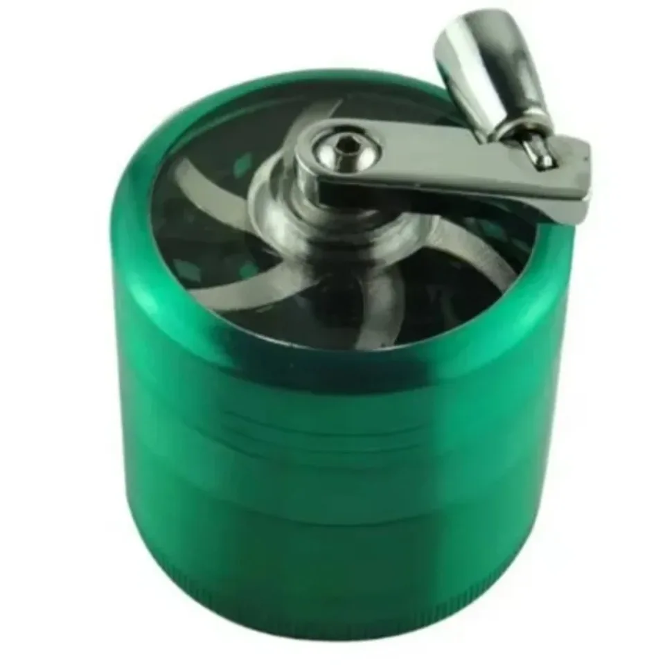 Mini 40mm Herbal Crusher Tobacco Grinder Smoke Manual Herb Metal Layer Grinders Spice Mill Cigarette Accessories