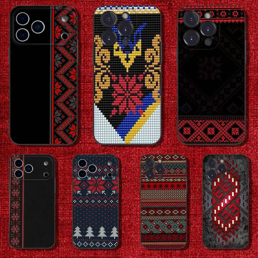 

Ukraine horn Pattern Phone Case For iPhone 6,17,16,15,14,13,12,11 Plus,Pro Max,XS,X,XR,SE,Mini,8,7,Soft Silicone Black Cover