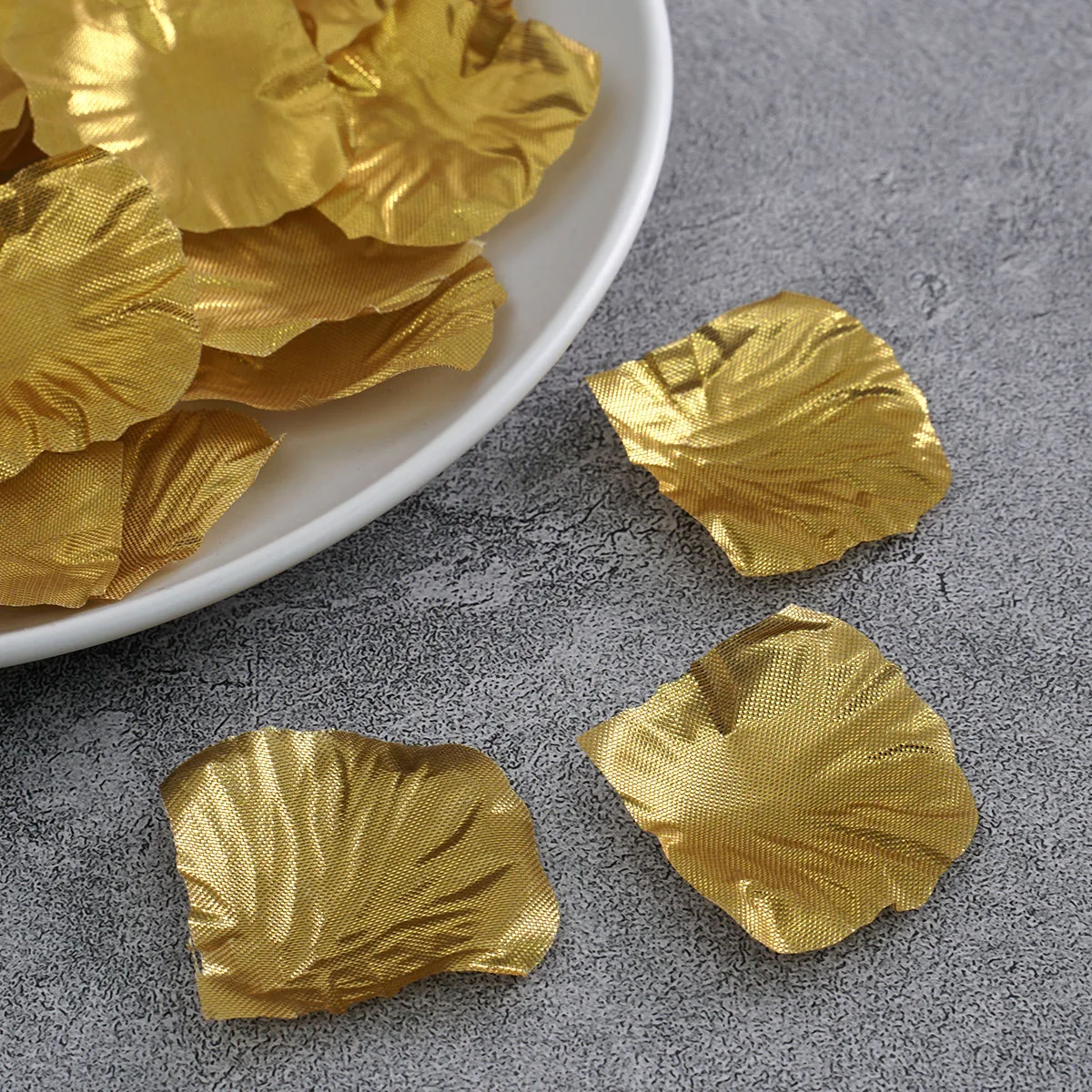 100pcs/lot Gold Silk Rose Petals Flower Celebration Wedding Party Banquet Decor Many Colors Decoration