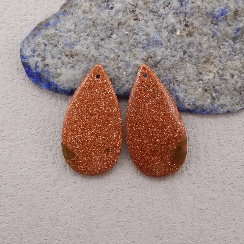 

Semiprecious Stones Red Sand Sun Sitara Earring Bead Accessories,Handmade Jewelry Drop Earrings Pair For Women 34x18x5mm 8g