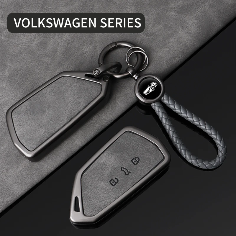 Zinc alloy car key covers for Volkswagen Golf 8 MK8, ID.3, ID.4, Cupra, Skoda Octavia, SEAT Leon MK4, Formentor, and Tarraco