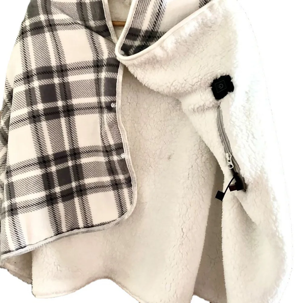 USB Electric Blanket Wearable Warmer Heated Blanket Winter Heated Blanket Mat Shawl Electric Heating Throw Blanket For Home