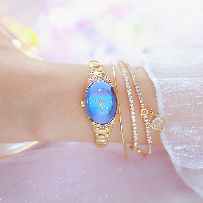 2022ใหม่นาฬิกาผู้หญิงหรูหราของผู้หญิงคริสตัลขนาดเล็กนาฬิกาข้อมือควอตซ์ Relogio Feminino หญิงแฟชั่นนาฬิกาสวยงาม