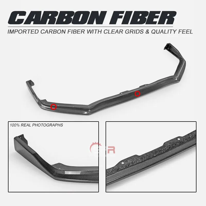 For 2014-2018 Subaru Impreza VAB VAF STI Carbon Fiber CS Style Front Bumper Lip