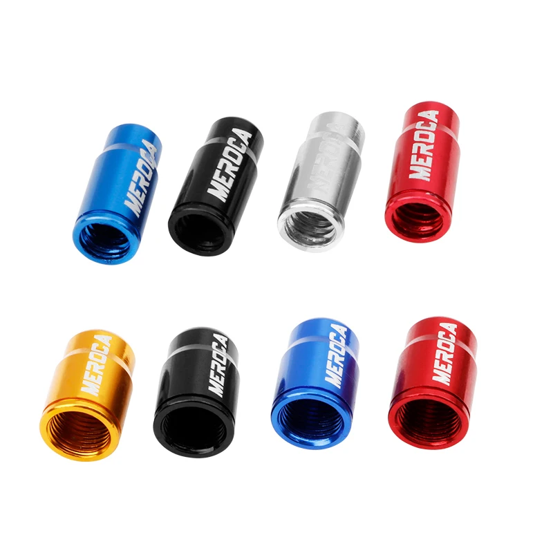 MEROCA 2pcs Aluminum Alloy Bicycle Valve Caps Mountain Bike Road Bike Tire French/American Valve Cover