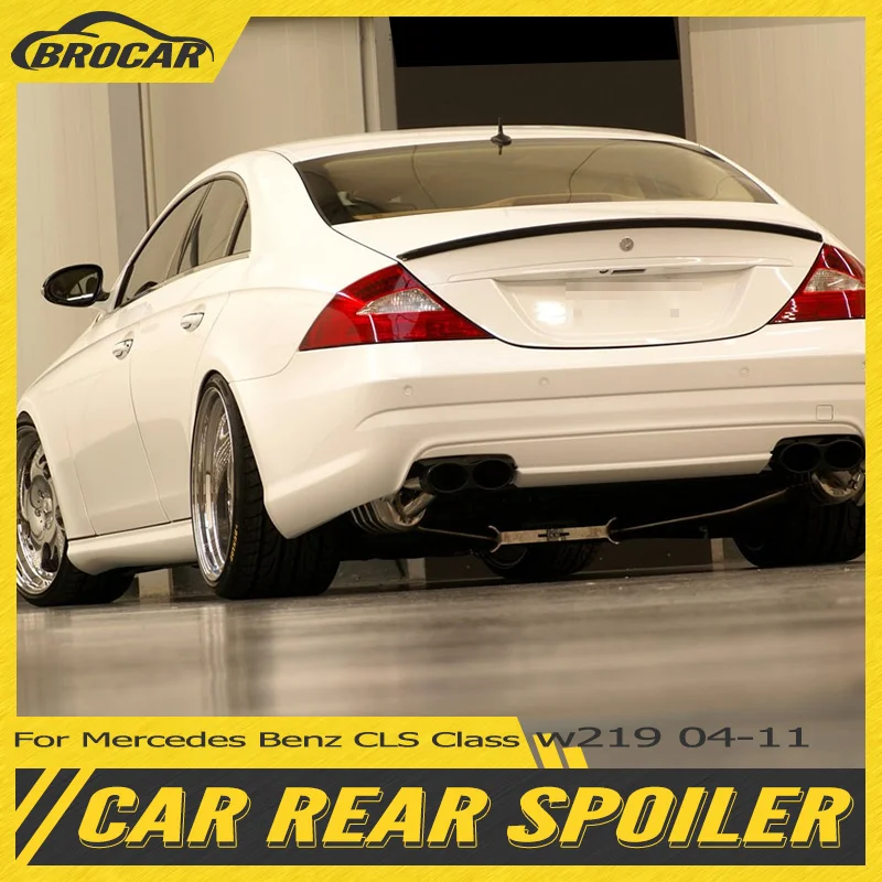 For Mercedes Benz CLS W219 CLS280 CLS320 CLS350 CLS500 CLS55 CLS63 2005 - 2010 ABS Plastic Rear Spoiler Trunk Boot Wing spoiler