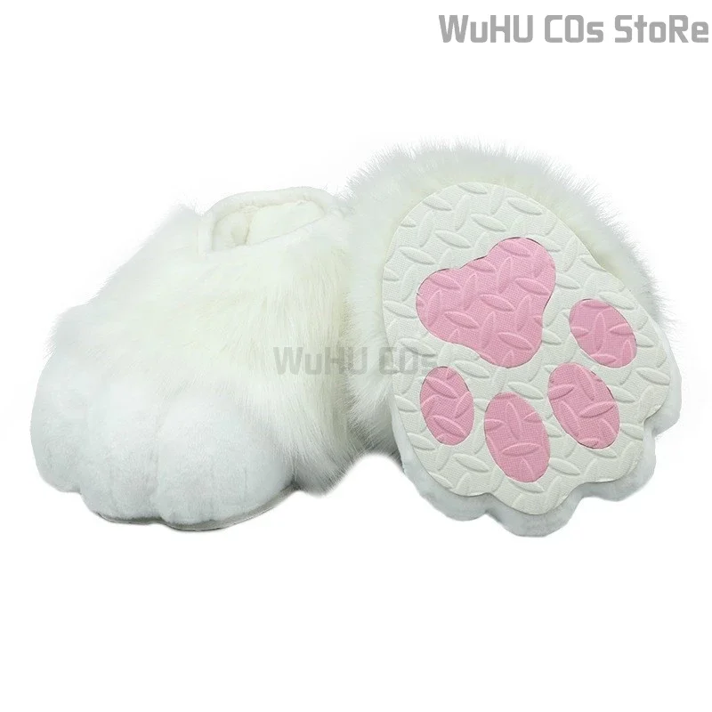 

Fursuit Cosplay Paws Shoes Accessories Furry Cosplay Bunny Cat Short Boots Cute Fluffy Animal Hobby Party Cos Unisex Costume