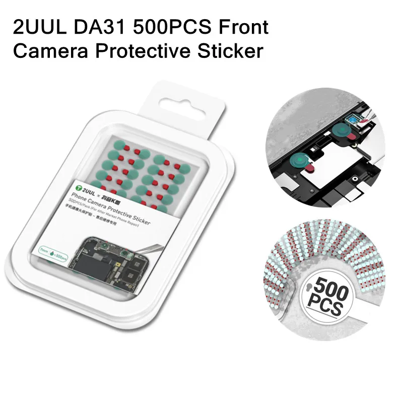 

2UUL DA31 500 шт./упак. защитная наклейка для камеры для мобильного телефона, высокое качество, Face ID, точечная матрица, пыленепроницаемая сенсорная наклейка