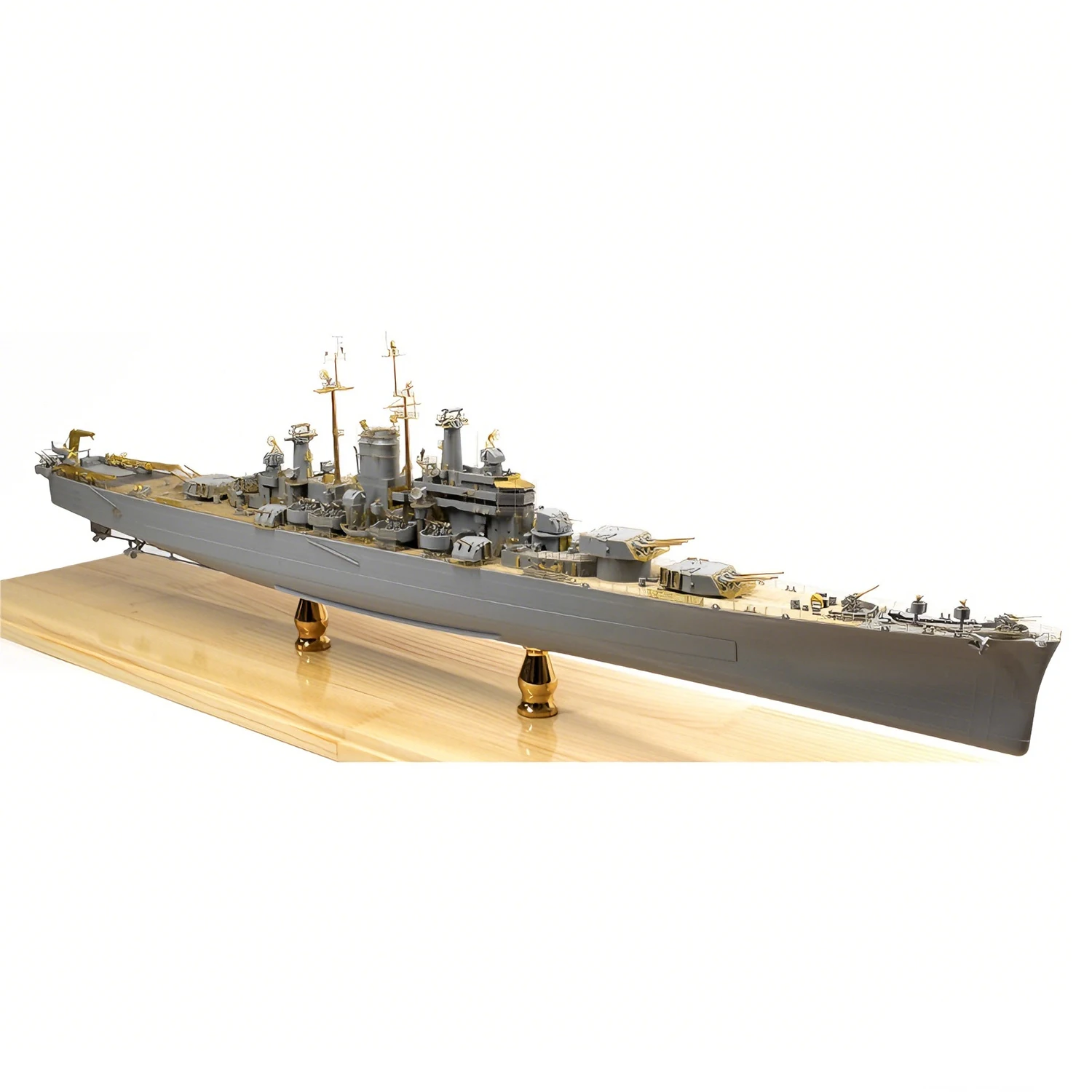 1/350 Des Moines Cruiser Model Assembly 62cm Exquisitely Detailed  Ships Static Model Ship Toy Ornament Warship Model