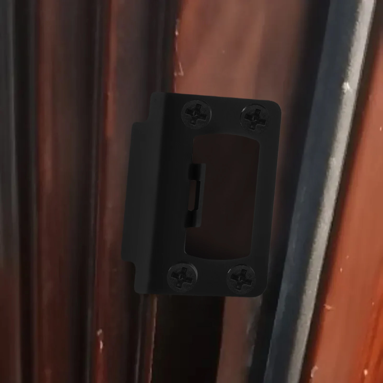 

1 Set Stainless Steel Door Strike Plate Extender Security Reinforcement Plate For Interior Exterior Doors Adjustable Latch Guard