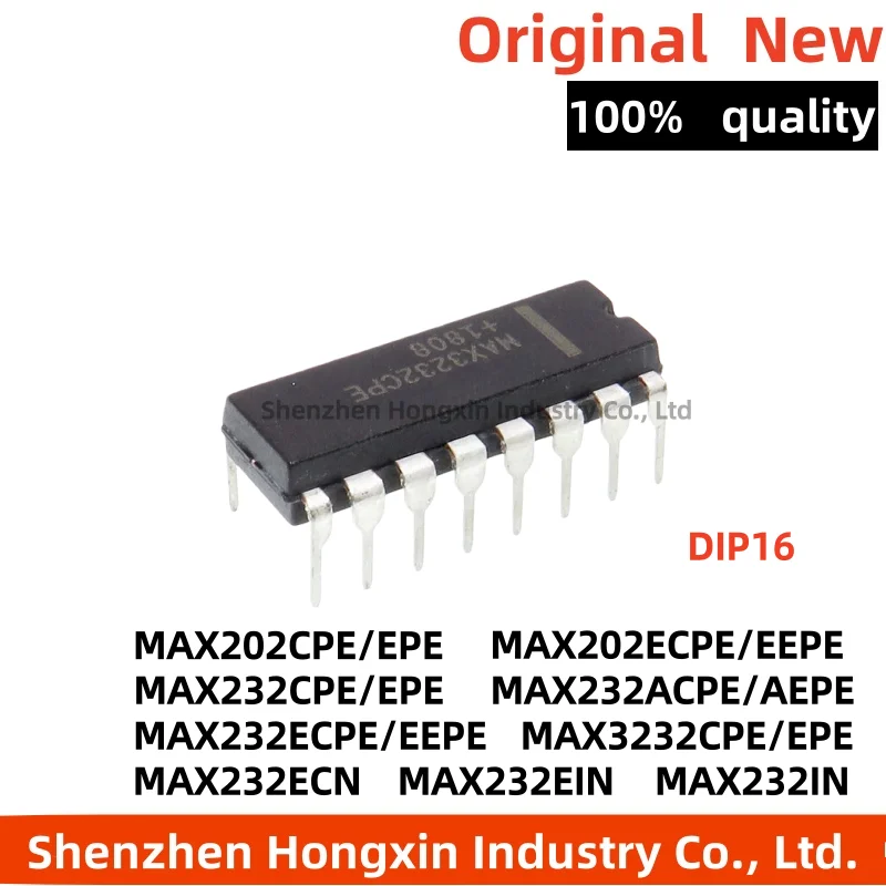 1 piece DIP16 direct insertion MAX202EEPE 232ECPE 3232EPE CPE IN AEPE ACPE ECN EIN multi-channel RS232 driver line transceiver