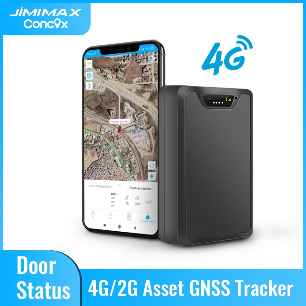 JIMIMAX LL302 Asset Tracker 4G Sound Monitor LTE Magnetic GPS Tracking Remote Temperature/Humidity Door Sensor Optio Car Locator