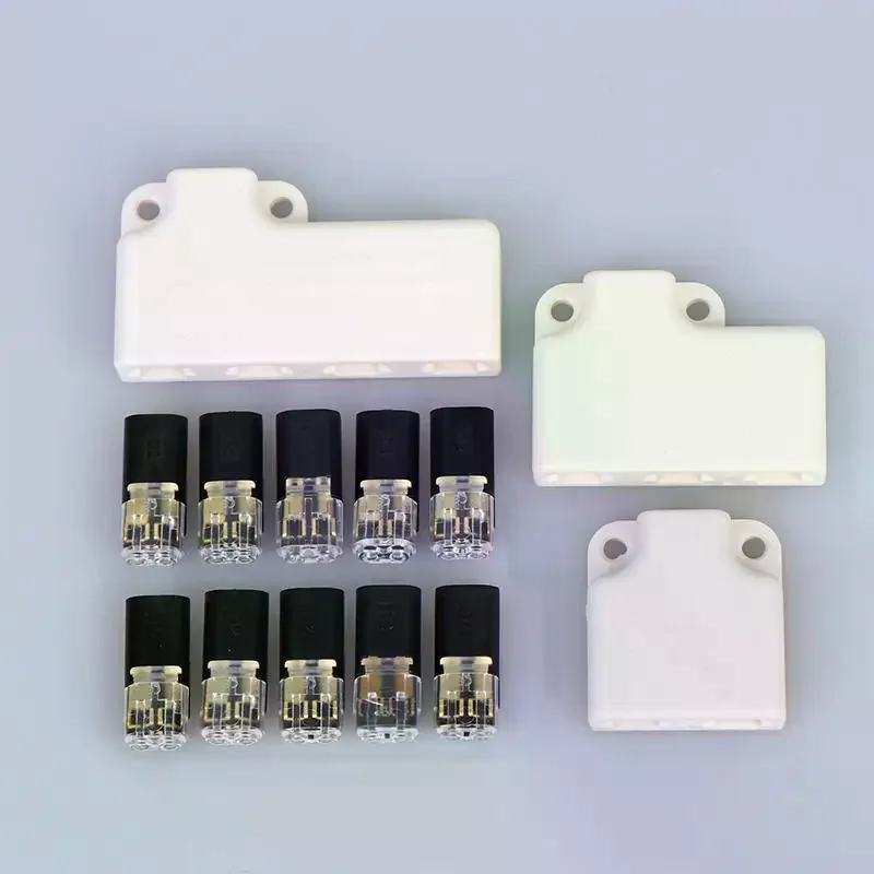 LED Wire Connector Splitter Box With Connector D2 Quick Splice Terminal No Soldering Led Strip Wire Cable Junction Box