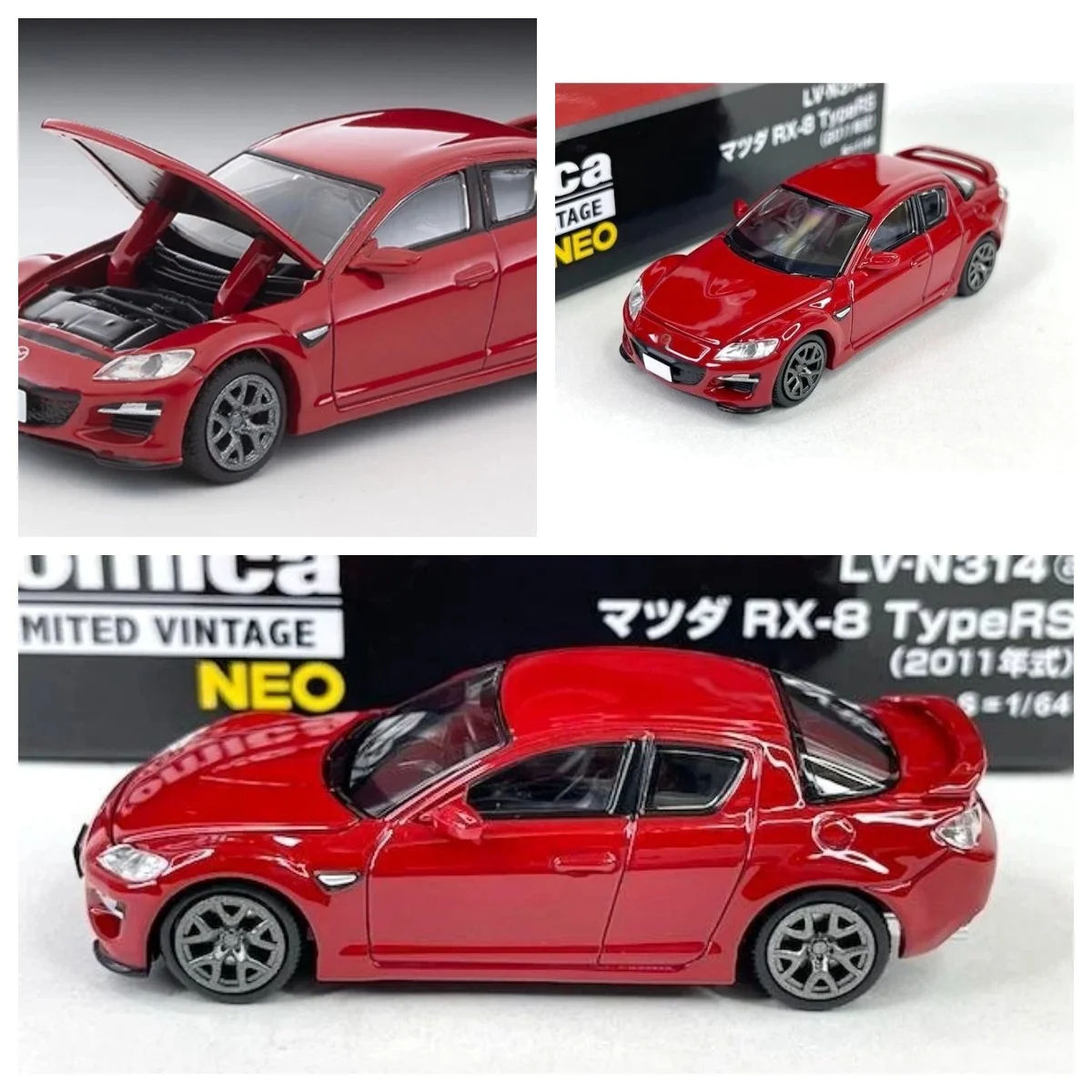 

Limited Vintage NEO LV-N314a RX-8 TypeRS 2011 1/64 TOMYTEC TOMY Red Diecast Model Car Alloy