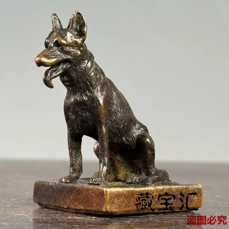 Zodiac dog wolf dog Seal Stamp Statue Sculpture Figurines Home Garden Decoration Statues