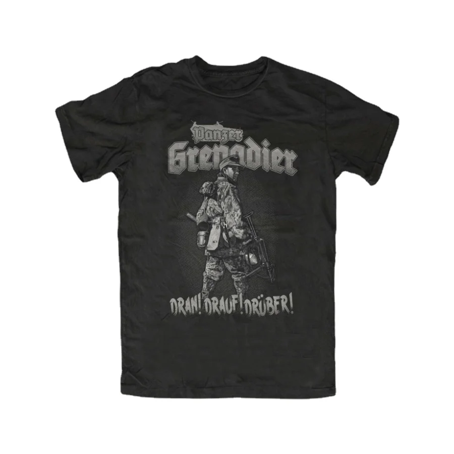 

Panzer Grenadier M2 T-Shirt Panzer Drann Drauf Druber Cotton O-Neck Short Sleeve Men's T Shirt New Size S-3XL