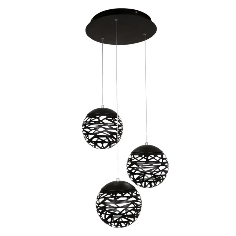 

Modern Led White Black Painting Metal Pendant Light for Stair Dinning Living Room Hanging Lighting